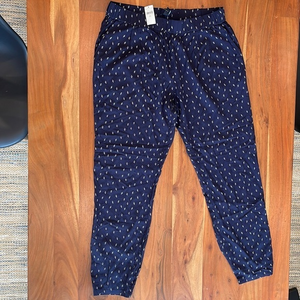 GAP Factory Navy Printed Trousers